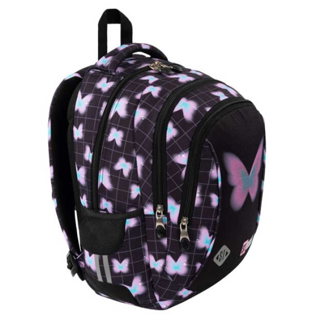 Pastel Butterfly 3 compartment Backpack BP26 39x27x17 cm
