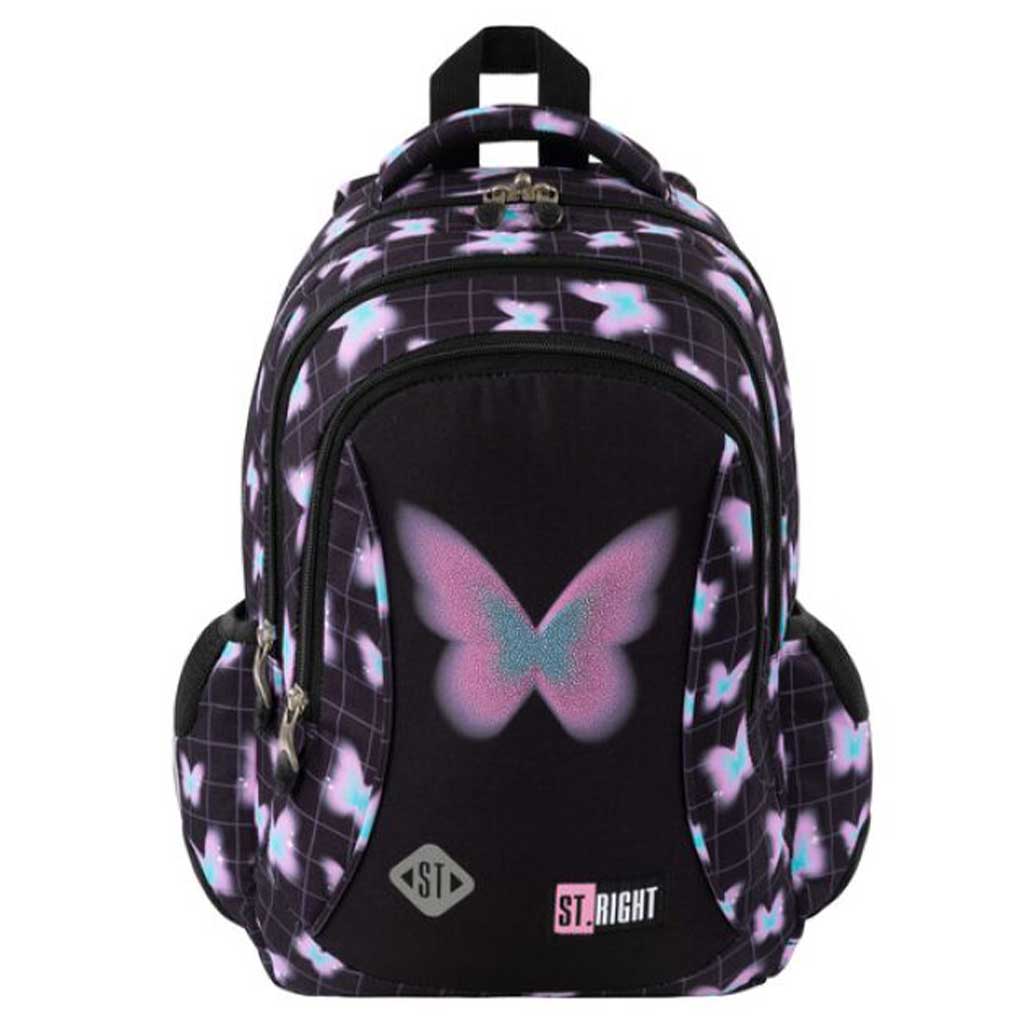 Pastel Butterfly 3 compartment Backpack BP26 39x27x17 cm