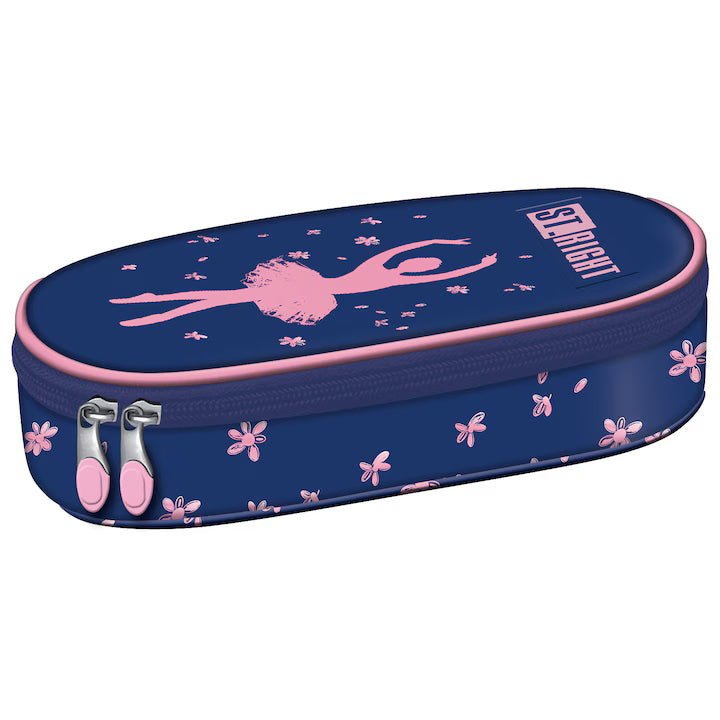 Pink Ballerina 1 compartment pencil case