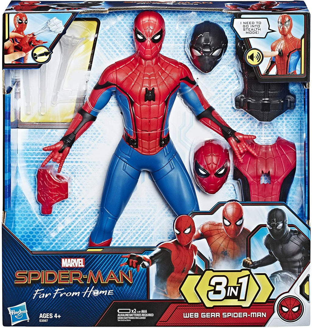 Marvel Spider-Man Web Gear 3 in 1 Action Figure