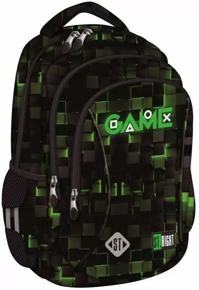 Green Game 3 compartment Backpack BP26 39x27x17 cm